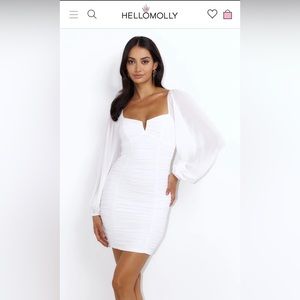 Hello Molly White Dress Size XS